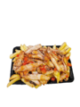 Friet gerookte kip
