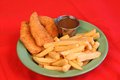 Chicken Strips With Fries & Plum Sauce