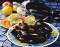 Mussels Marinara + 2 Slices Garlic Bread