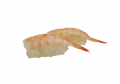 Ebi nigiri (gekookte garnaal)