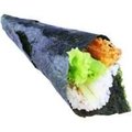 Fried ebi temaki