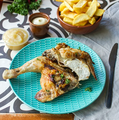 1/2 chicken & side dish