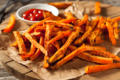 Zoete aardappel frites