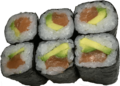 Zalm avocado maki 6st