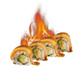 Maki flambé sake