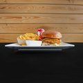 Crispy chicken burger menu
