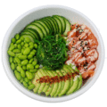 Classic salmon pokébowl combo menu