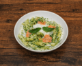 Pasta con spinaci e salmone