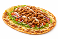 Turkse Pizza (Lahmancun) met Döner en Kaas