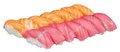 10 Nigiri sake en tuna
