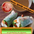 Vietnamese salade roll kip