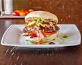 Lekkere bakon Burragâh (lekkere bacon burger)