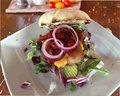 Raude vlamme Burragâh (rode vlammen burger)