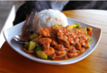 Kip kerrie wok