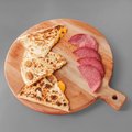 Salami quesadilla