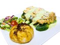 Chicken Alfredo & Spinach lasagne