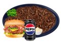 Zuurvlees schotel met hamburger