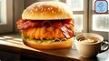 Chicken-bacon burger