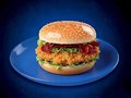 Chicken-bacon burger