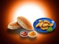 Broodje kipnuggets 4st