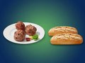 Stokbrood 20cm gehaktbal-huisgemaakt