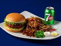 Shoarma menu met hamburger