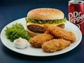 Chicken Strips menu met hamburger