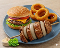 Spoetnik schotel met hamburger