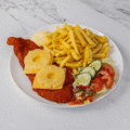Schnitzel Hawaii menu
