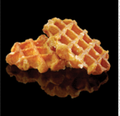Luikse wafel met poedersuiker
