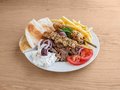 Gyros souvlaki schotel