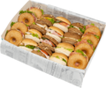 Schaal bagel en zachte bol mix voor 8 personen