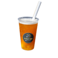 Mango bubble tea