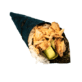 Zalmsalade hand rol