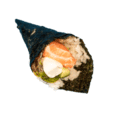 Zalm cheese hand rol