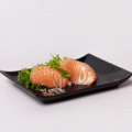 Zalm plakjes