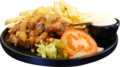 Patat kipsaté Menu
