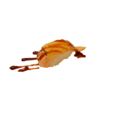 Geflambeerde zalm en kaas nigiri