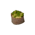 Geflambeerde tonijn avocado gunkan