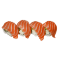 Zalm kaas maki, 4 stuks