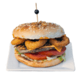 Cheese onionburger (spicy)