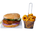 Crispy kipfilet burger menu