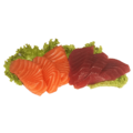 Sashimi zalm en tonijn gemengd 5 plakjes