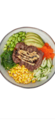 Beef poké bowl