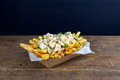 Friet kippenragout