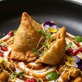 Crispy Samosa Chaat - 310 kcal