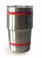 Dunkin' Short Stainless Tumbler (zilver)