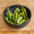 Gestoomde edamame bonen