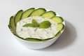 Yoghurt met komkommer