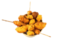 Onze Chicken Share Bucket + Dipsaus + + 4 jubileum zegels!